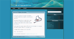 Desktop Screenshot of americancryogenic.com