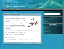Tablet Screenshot of americancryogenic.com